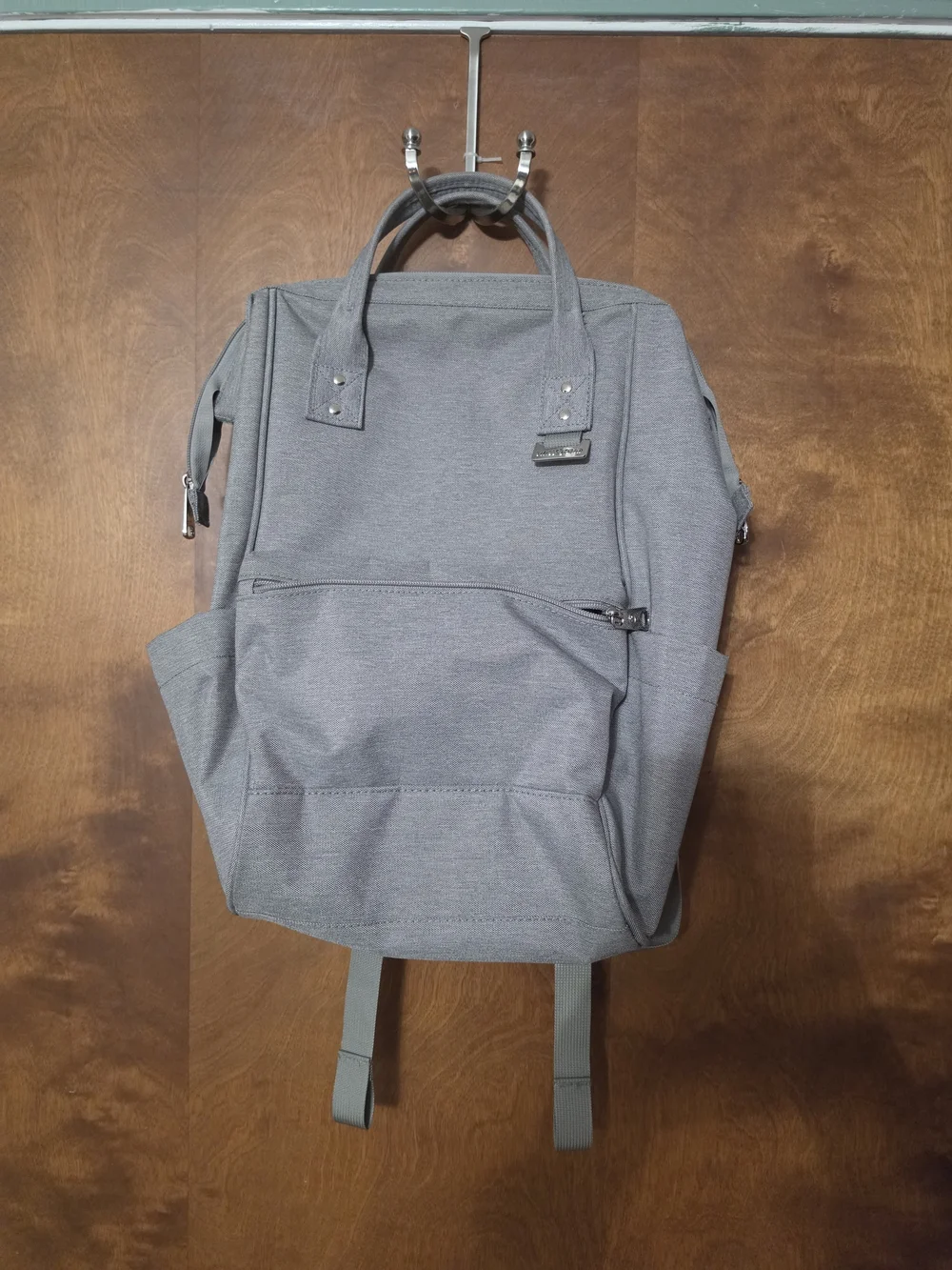 Men's Gray Urban Laptop Backpack - Minimalist Commuter Pack